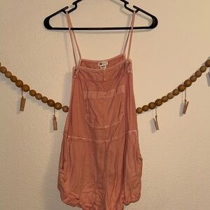 Billabong Light Pink Strappy Romper